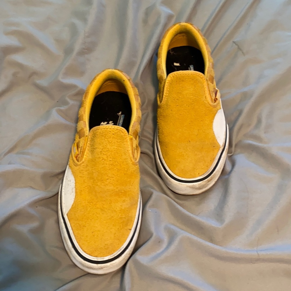 Slip on mustard yellow vans